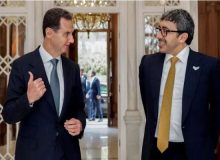 بشار اسد با وزیر خارجه امارات در دمشق دیدار کرد