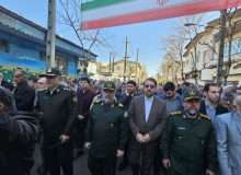 گزارش تصویری از مراسم راهپیمایی ۲۲ بهمن شهرستان لنگرود