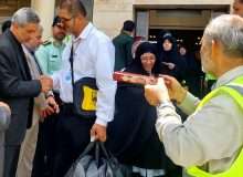 اعزام زائران حج تمتع به سرزمین وحی از فرودگاه همدان